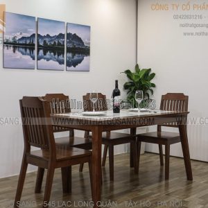 Bàn ghế ăn gỗ tự nhiên, bàn ghế ăn giá rẻ, bàn ghế ăn cao cấp, bàn ghế ăn đẹp, gỗ tự nhiên Sồi, gỗ tự nhiên óc chó