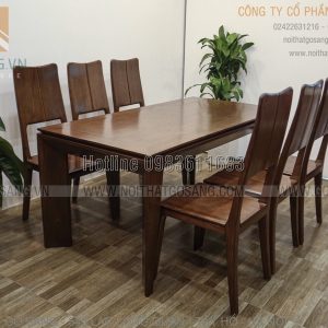 Bàn ghế ăn gỗ tự nhiên, bàn ghế ăn giá rẻ, bàn ghế ăn cao cấp, bàn ghế ăn đẹp, gỗ tự nhiên Sồi, gỗ tự nhiên óc chó