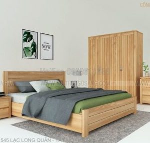 Bộ giường tủ gỗ sồi