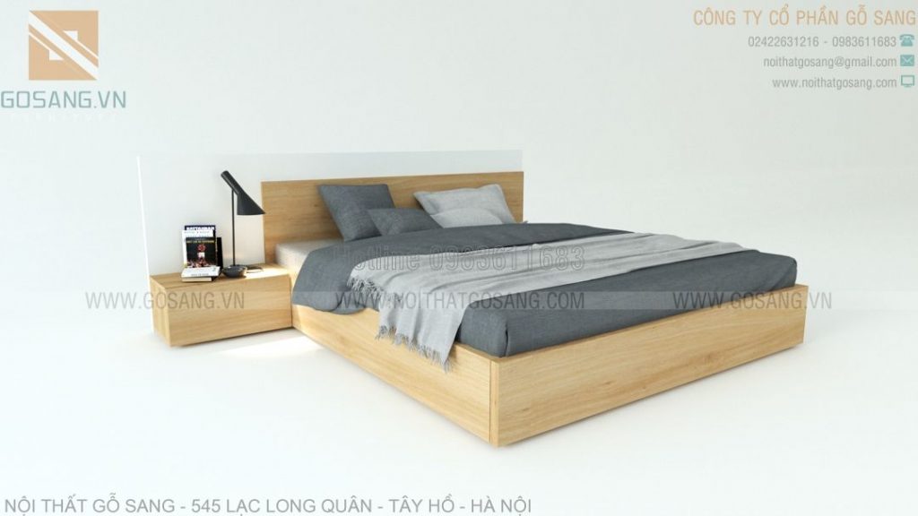 Giường ngủ gỗ công nghiệp MDF