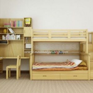 Giường tầng cho trẻ em, giường ngủ trẻ em, giường tầng gỗ tự nhiên. giường gỗ công nghiệp