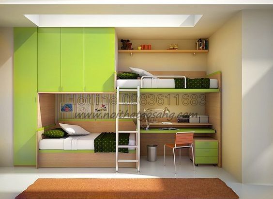 Giường tầng cho trẻ em, giường ngủ trẻ em, giường tầng gỗ tự nhiên. giường gỗ công nghiệp