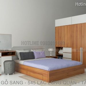 Giường tủ gỗ nghiệp cao cấp