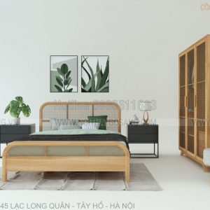 Nội thất phòng ngủ, bộ phòng ngủ, phòng ngủ đẹp, giường tủ gỗ công nghiệp