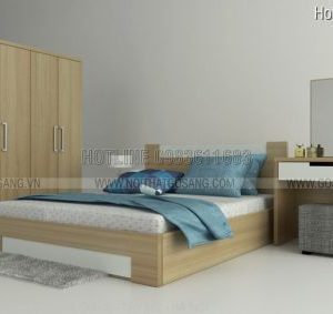 Giường tủ gỗ công nghiệp, thiết kế nội thất gỗ công nghiệp