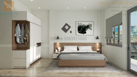 Giường tủ cưới trẻ trung hiện đại